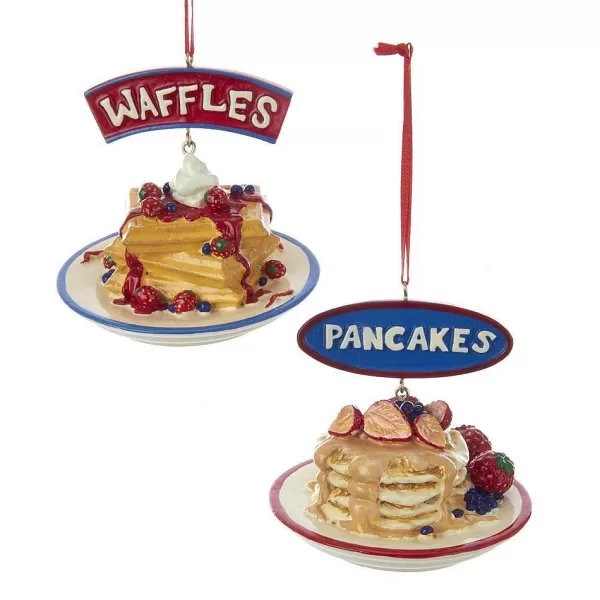 Nyc A1872 Waffles And Pancakes Ornaments, 2 Assorted^Kurt Adler Cheap