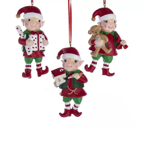 Nyc A1874 Elf Ornaments, 3 Assorted^Kurt Adler New