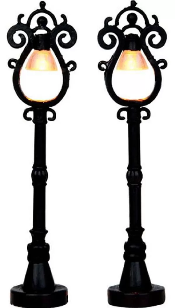 Parisian Street Lamp Set Of 2 44757 Light Accessories^Lemax Flash Sale