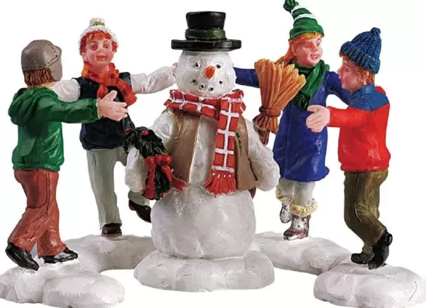 Ring Around The Snowman Set Of 3 52112 Figurines^Lemax Store