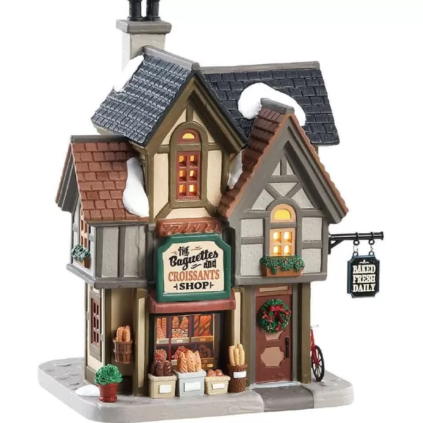 The Baguettes And Croissants Shop, B/O Led 85372 Caddington Village^Lemax Best