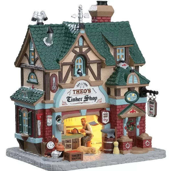 Theo'S Tinker Shop, B/O Led 75247 Caddington Village^Lemax Fashion