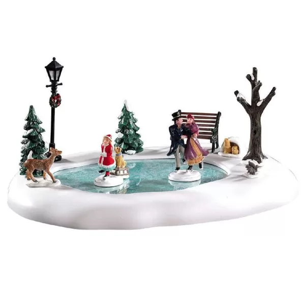 Victorian Skaters, B/O (4.5V) 94527 Caddington Village^Lemax Best Sale